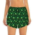 thumbnail image 2 of Balery Happy St. Patrick's Day Pattern Women's Running Shorts with Liner 2 Pockets Elastic Workout Athletic Gym Yoga Shorts-Medium, 2 of 7