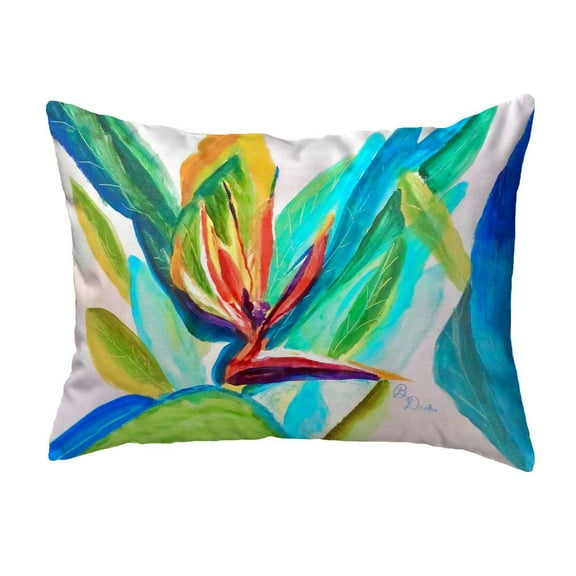 Betsy Drake Interiors Bird of Paradise Small Noncorded Pillow 11x14