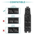 thumbnail image 4 of Interruptor de ventana eléctrica del lado del conductor delantero izquierdo de Unique Bargains compatible con Dodge Ram 1500 2500 3500 2002-2010 No.68171680AA, 4 of 7