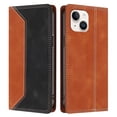 thumbnail image 2 of Funda FOXDOCK para iPhone 13 de Cuero Premium Bicolor con Ranuras RFID, Carcasa Tipo Billetera Antigolpes y Soporte Plegable, 2 of 6