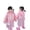 Light Pink, variant on Krdevn Kids Two Tone Cloud Hooded Raincoat with Detachable Shield Backpack Friendly Waterproof Windproof Snap Front Rain Jacket Pockets for Toddler Girls School Color:White,Size:9-12 Years
