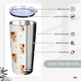 thumbnail image 5 of KLL Funny Corgi Stainless Steel Vacuum Insulated Coffee Cup 20 oz Lids and Straws,Insulated Travel Mug Water Cup with Leak-Proof Straw Lid & Flip Lid, 5 of 8