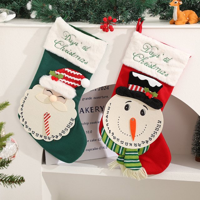 Ganfancp Árbol de Navidad Decoración Bolsa de Regalo Calcetines Caliente Navidad Santa Claus Muñeco de Nieve de Punto Casa Decoración Fiesta Colgante Ofertas Flash 1* Medias de Navidad