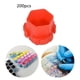thumbnail image 4 of 200 x Porta pigmentos de panal Vasos de tinta para tatuajes Suministros de maquillaje Ahorro de espacio rojo, 4 of 9