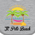 thumbnail image 4 of Inktastic St. Pete Beach Florida Vacation Girls Baby Bib, 4 of 4