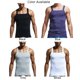 thumbnail image 5 of Mens Tank Tops Athletic Men s Plain Heavy Weigh Sleeveless Square Cut Sports Tank Tops Muscle T Shirts for Gym, 5 of 5