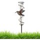 thumbnail image 4 of BRILLAR Pluviómetro de cristal de bronce con estaca de marco de metal en espiral, tubo desmontable para valla de jardín, cubierta, césped, 4 of 5