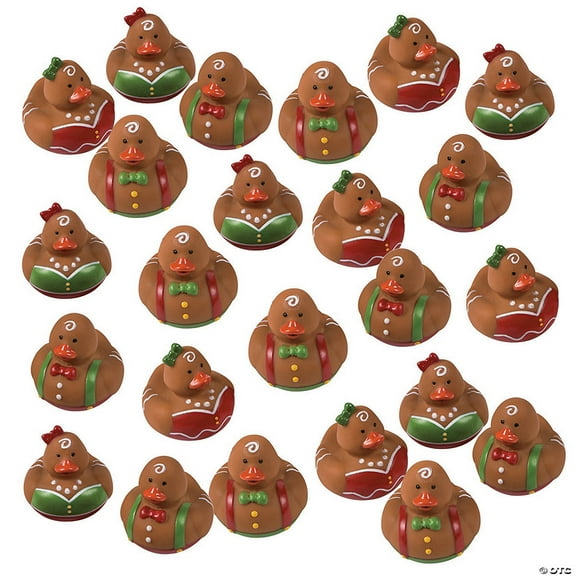 Bulk 120 Pieces Gingerbread Rubber Ducks