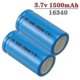 thumbnail image 4 of Chomel 3,7 v 1500mah baterías recargables de iones de litio 16340 Cr123a batería para linterna Led cargador de pared de viaje para batería Cr123a 16340, 4 of 4