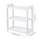 thumbnail image 3 of Organizador de Escritorio de 3 Niveles con Altura Ajustable | Plástico Blanco Gris | 12.2"x11.22"x5.31" | Estante para Cocina Baño Oficina Residencia | Portaexpositor de Especias Cosméticos Papelería, 3 of 6