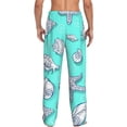 thumbnail image 2 of Bixox Men's Seashell And Starfish Patterned Pajama Pants with Pockets Lounge Clothes for Home, 2 of 5