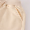 thumbnail image 6 of NOLDARES Toddler Baby Boy Solid Color Shorts Elastic Waist Casual Short Trousers Spring Summer Fall Short Pants(Beige,3-4 Years), 6 of 9