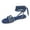 Blue, variant on Anuirheih Lace up Sandals Tie up Dress Summer Flat Sandals for Women, Women's Casual Strappy Sandals Beach Sandals, for Work Walking(Black）