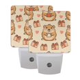 thumbnail image 7 of Capybara Holding Gift Night Light 2 Pack LED Nightlight Plug into Wall Dusk to Dawn Sensor Soft White, 7 of 7
