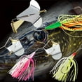 thumbnail image 6 of Fishing Jig Double Willow Blade Attractive Metal Easy to Carry Lure Spinner Baits for Bass, 6 of 6
