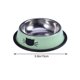 thumbnail image 3 of Pet Food Bowls For Cats Stainless Steel 2Pcs Non-skid Grey And Green Round Cat Feeder For Feeding Time, 3 of 3