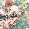thumbnail image 5 of 80 Pcs Jelly Roll Fabric Strips for Quilting Fabric, Sewing Supplies & DIY Crafts-2.6 Inch Precut Cotton Fabric Bundles with Wavy Edges, Perfect for Quilt Projects, Floral Rose Patchwork, 5 of 9