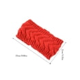 thumbnail image 2 of Bandeau d'Hiver Élastique pour Femmes, Chaud, Épais, Cache-Oreilles, Style Simple, Accessoires pour Cheveux, Rouge, 2 of 6