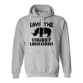 thumbnail image 1 of Youth Save The Chubby Unicorns Funny Rhino Sweatshirt Hoodie, 1 of 1
