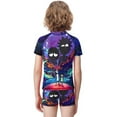 thumbnail image 5 of Rick And Morty Boys 2-Piece Swimsuit Set, Short Sleeve Rash Guard & Swim Trunks, 5 of 7