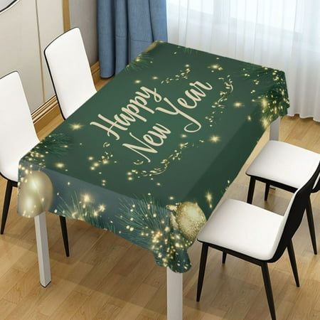 

ALAZA New Year Tree Print Rectangle Tablecloth Tablecover Dinning Table Cloth 54 x54