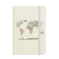thumbnail image 1 of Global Map Country Geography Wordcloud Notebook Official Fabric Hard Cover Classic Journal Diary, 1 of 3