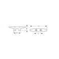 thumbnail image 2 of Sea-Dog 0433401 Nylon Open Base Cleat, 2 of 2