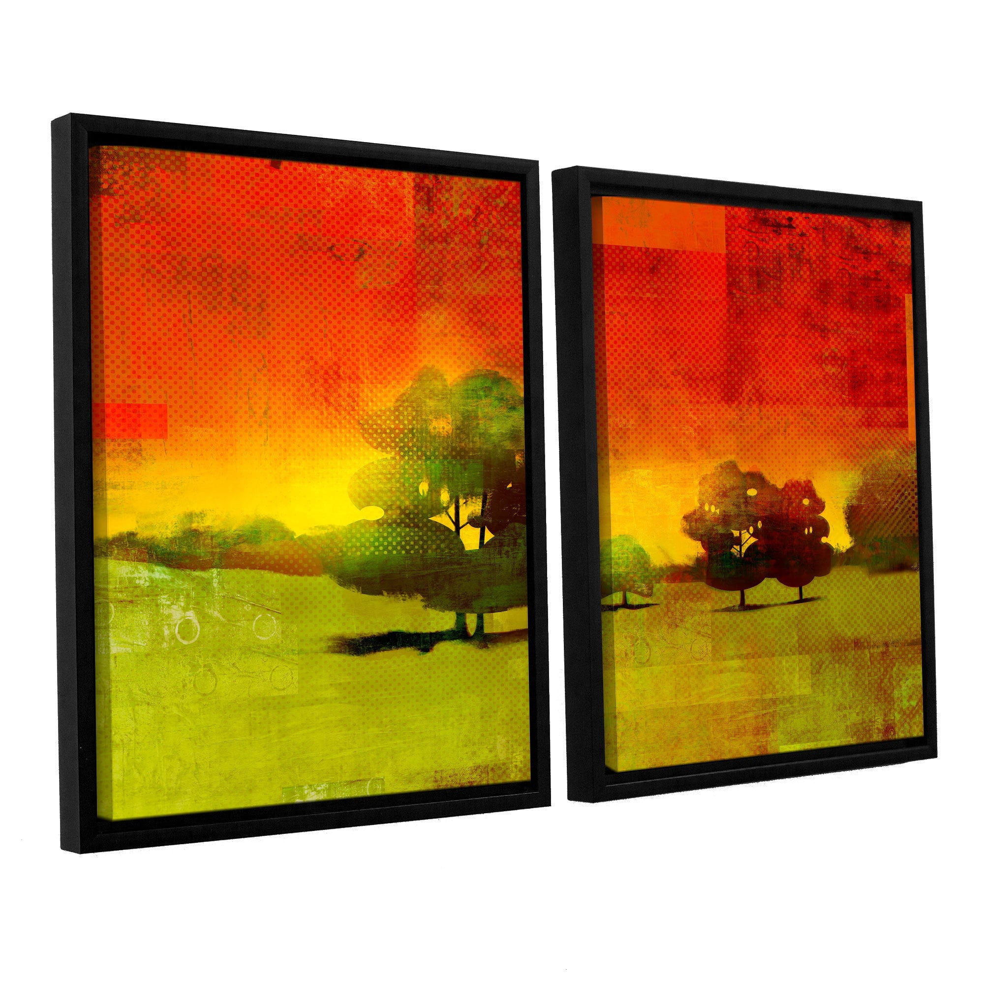 ArtWall Greg Simanson "Tree Study" 2-Piece Floater Framed Canvas Set