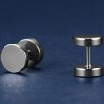 thumbnail image 3 of 1 Paire de Boucles d'Oreilles Rondes en Acier Inoxydable pour Hommes Boucles d'Oreilles Piercing Clip Mode sur Boucles d'Oreilles Bijoux pour Hommes (Couleur en Acier), 3 of 5