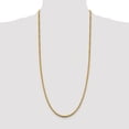 thumbnail image 2 of Diamond2Deal 14K Yellow Gold 3.6 mm Semi-Solid Round Box Chain Necklace for Mens 30", 2 of 7