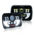 thumbnail image 3 of CHUSYYRAY Pair LED Headlights High Low Beam Head Lamps DRL for Toyota Pickup 1982-1995 Truck, 3 of 12