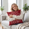 thumbnail image 4 of 2Pcs Decorative Throw Covers Soft Square Home Sofa Couch Bedroom Living Room Pillow Case 15.7X15.7", 4 of 6