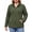 Army Green, variant on Plus Size Fleece Jackets for Women Lightweight Full Zip Jacket with 4 Pockets Warm Winter Coat
