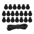 thumbnail image 2 of AMLESO 2 X 20 Pieces Cord Locks with Sliding End And Spring + 3 M Elastic Rope, 4 , Black, 2 Pcs, 2 of 8