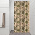 thumbnail image 2 of Beige Sunflower Small Flower Pattern Shower Curtain 36"x72" ,Bathroom Decorative Shower Curtains Set with 12 Hooks,Modern Waterproof Washable Shower Curtain, 2 of 6
