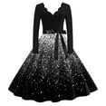 thumbnail image 4 of Vestidos Para Mujer Verano Vestido Para Mujer Moda Manga Larga Cuello En V Fiesta de Noche de Navidad Fiesta de Graduación Vestido de Playa, 4 of 4