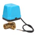 thumbnail image 3 of Válvula de bola, válvula de bola eléctrica AC220V Blue Shell 3 válvula de bola motorizada construida para el futuro, 3 of 9