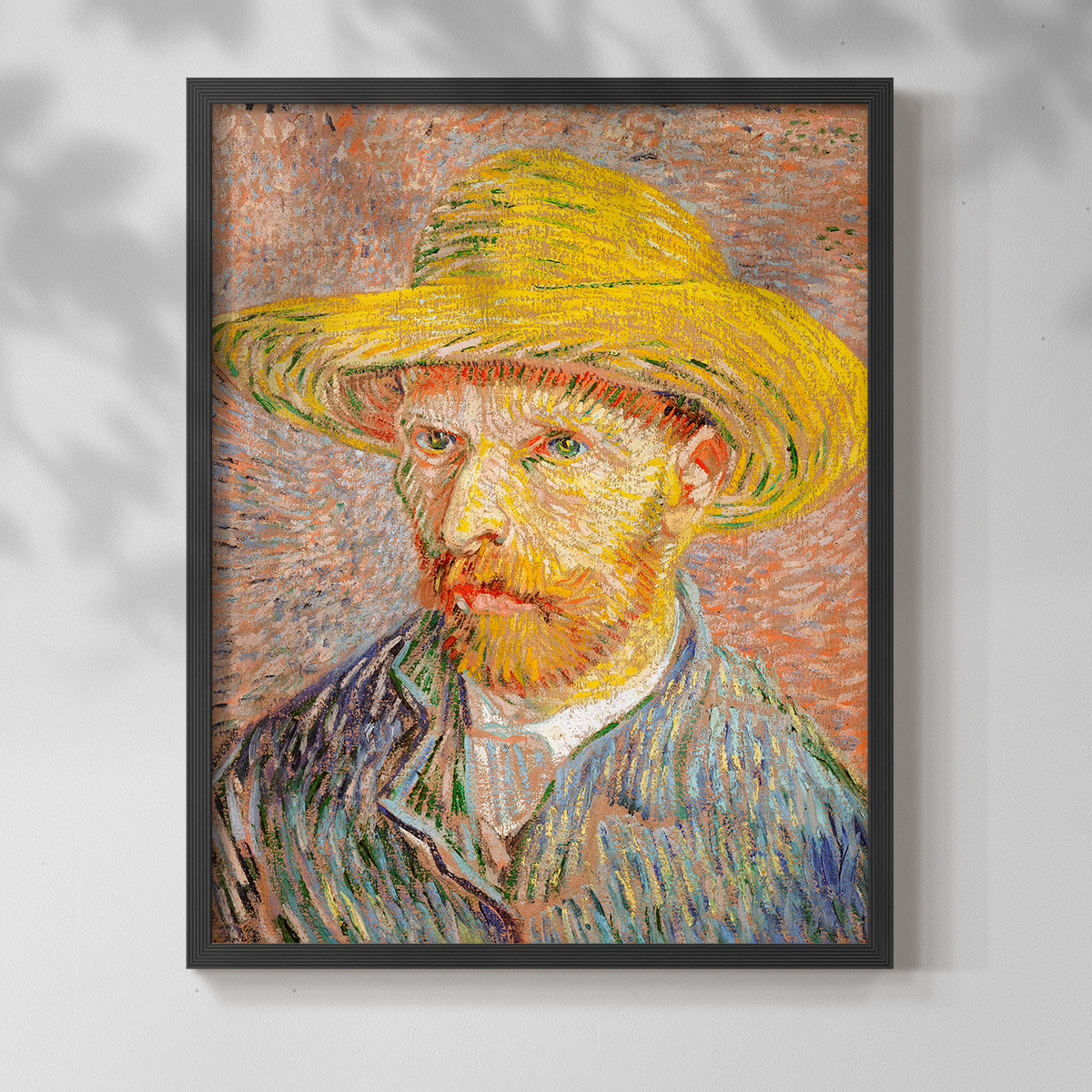 Vintage Abstract Print XIX - 10in. x 8in. Vintage Framed Print in Black Wood Frame