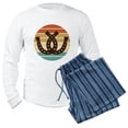 thumbnail image 6 of CafePress - Cowboy Horseshoe Retro Sunset - Men's Long Sleeve Light Pajama Set, 6 of 7