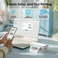 thumbnail image 4 of KNAON Shipping Thermal Label Printer, 4x6 Portable Label Printer, Bluetooth Label Maker for Small Business, Support iPhone,Android,Windows,Mac,Chrome, 4 of 8
