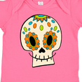 thumbnail image 4 of Inktastic Smiling Sugar Skull for Day of the Dead Boys or Girls Baby Bodysuit, 4 of 5