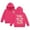 Hot Pink, variant on Cute Hoodies for Girls Jesus Letter Long Sleeve Pocket Hoodie Jacket Sweatshirts,Hot Pink 10-11 Years