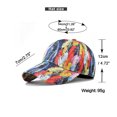 thumbnail image 2 of Gorra de béisbol unisex de algodón con estampado de plumas, 2 of 5