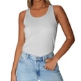 thumbnail image 2 of Helii Women Tank Top, Sleeveless Ribbed Top, Summer Slim Casual Tee, Workout Active Wear, 2 of 8