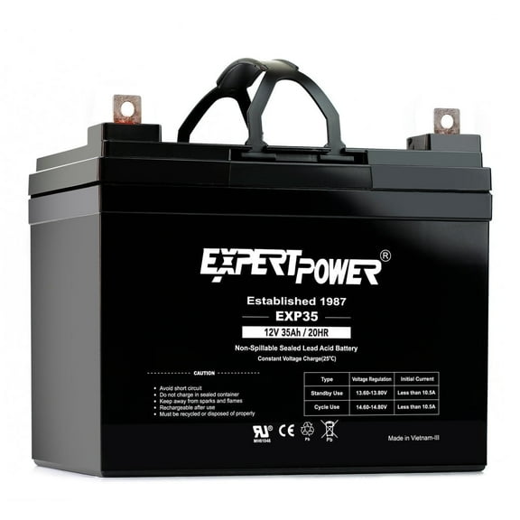 ExpertPower 12V 35AH AGM SLA Rechargeable Automotive Battery
