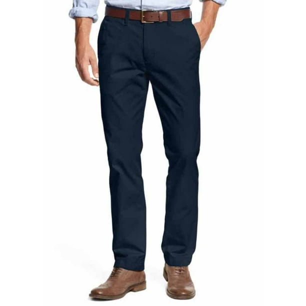 Tommy Hilfiger Mens Tailored Fit Chino Pants (Masters Navy, 34x34) -