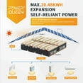 thumbnail image 5 of Power Queen 24V 100Ah LiFePO4 Lithium Battery Deep Cycle BMS for Solar , RV ,off-Grid, 5 of 7