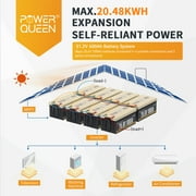 Power Queen 24V 100Ah LiFePO4 Lithium Battery Deep Cycle BMS for Solar , RV ,off-Grid