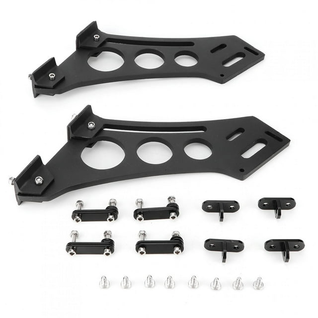 10Inch Spoiler Legs, Lightweight Black Spoiler Mount Brackets, For All Automobiles Reinforcing Downforce Reducing Resistance
