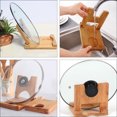 thumbnail image 4 of Monyance Pot Cover Holder Wooden Pot Lid Holder Organizer for Cabinets or Countertops(6.5X5.31X5.51Inches), 4 of 11